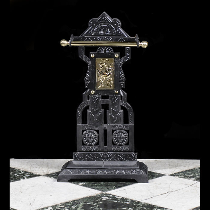 A Brass & Cast Iron Victorian Stick Stand