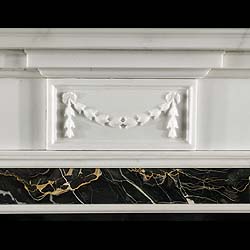 A Statuary & Portoro Marble Fire Surround