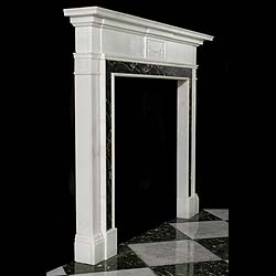 A Statuary & Portoro Marble Fire Surround