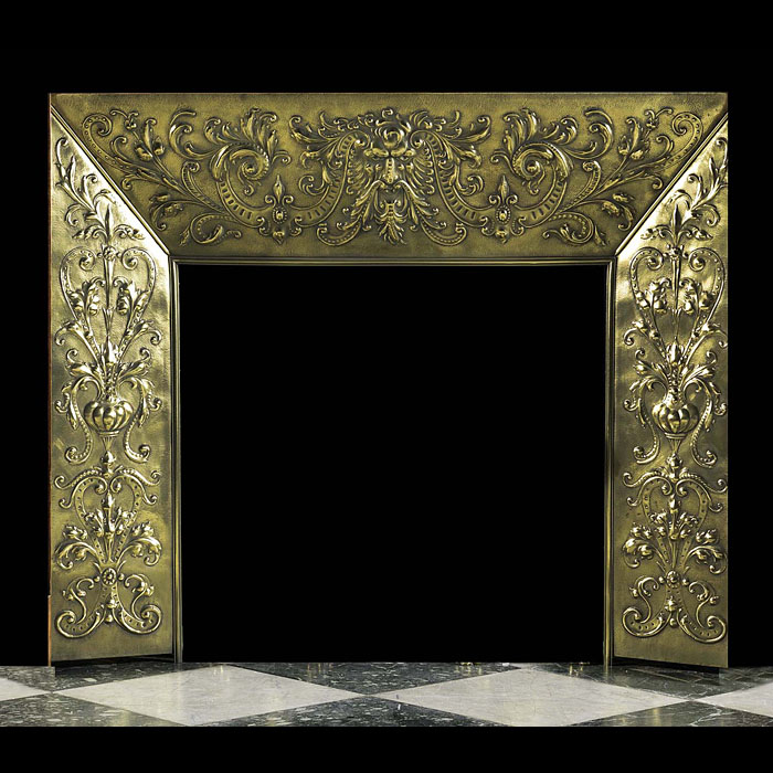  Ornate and rare Italian Renaissance style Fireplace Insert   