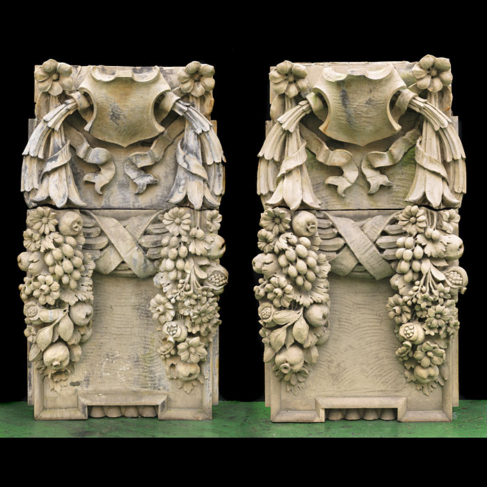 A Pair of Crosse & Blackwell Wall Sculptures
