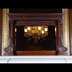  A Victorian Mahogany Overmantel Mirror
