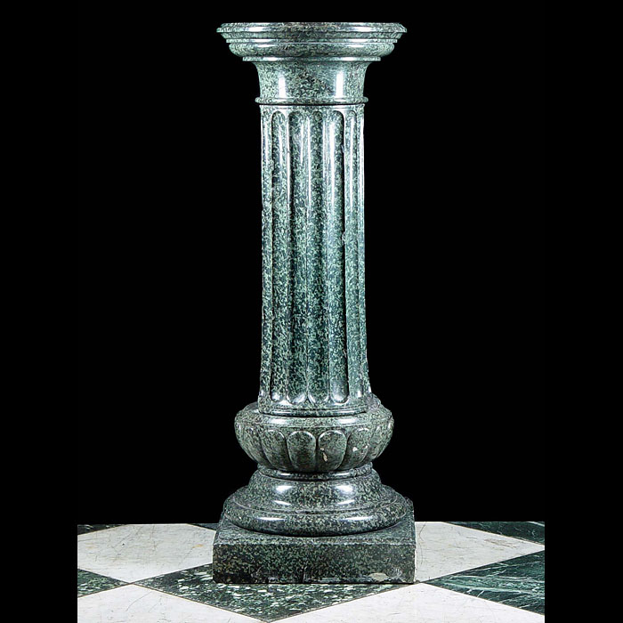 A Baroque Style Marble Plinth Column
