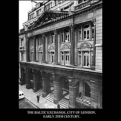  A large antique marble overmantel mirror from the Baltic Exchange   