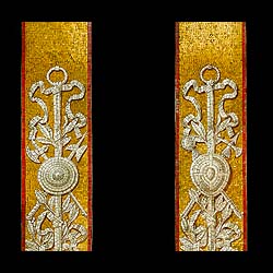 A Rare Pair of Glass Mosaic Pilasters 