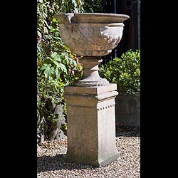 A Reconstituted Stone Classical Garden Urn