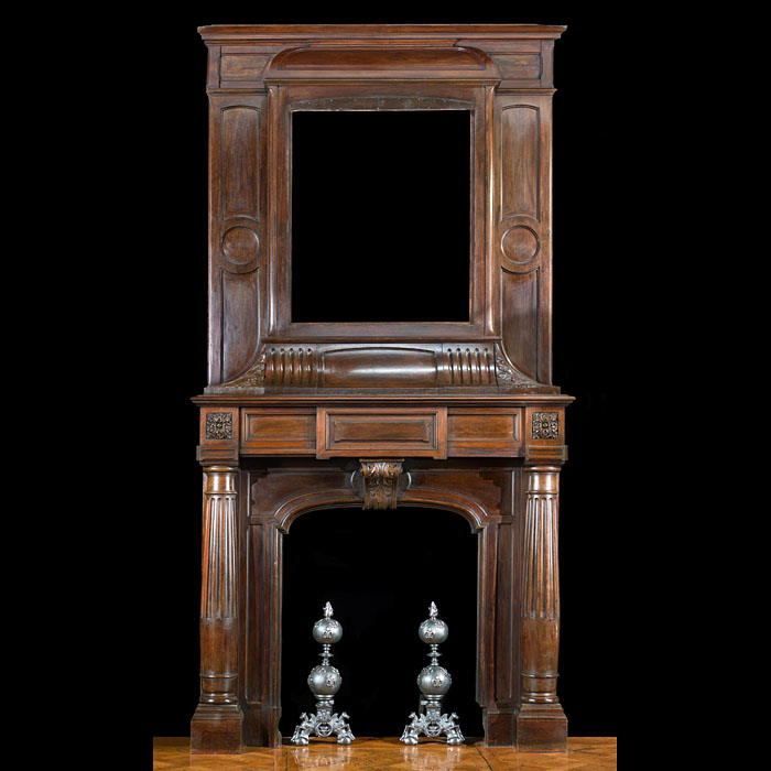 A Renaissance Revival Walnut Chimneypiece
