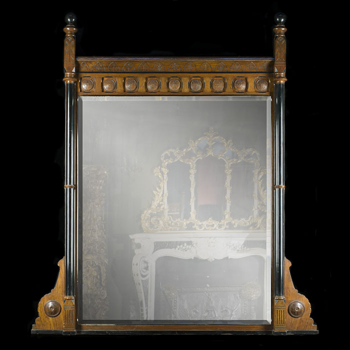 An Aesthetic Movement overmantel mirror