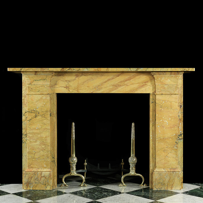 English Sienna Marble Regency Chimneypiece
