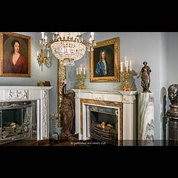 A Statuary Marble Georgian Style Chimneypiece