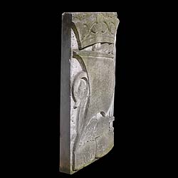 A Portland Stone Viking Galleon Wall Plaque