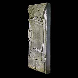 A Portland Stone Viking Galleon Wall Plaque