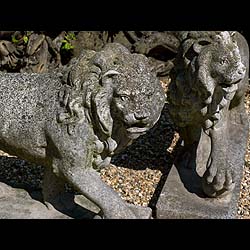 Pair of composition copies of the Medici Lions