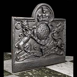 An Heraldic Cast Iron antique fireback