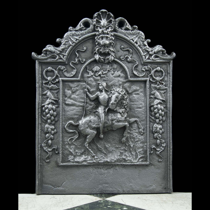 A Heavy Antique Cast Iron English Fireback