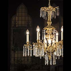 An Italian Style Gilt Bronze Chandelier 