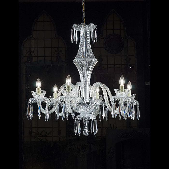 A 20th century Neoclassical style six branch Chandelier 