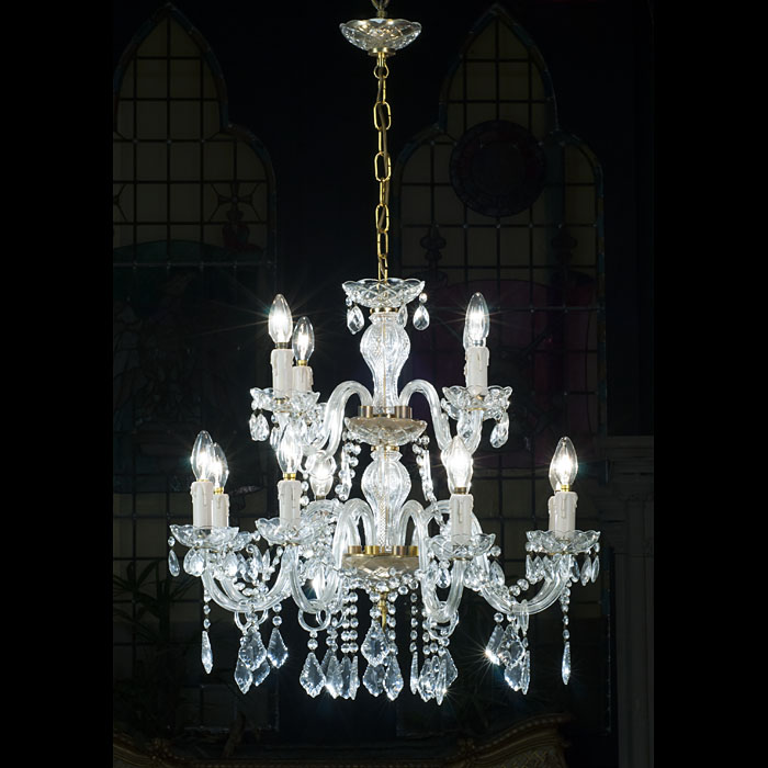 A Georgian Style Crystal Chandelier