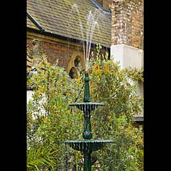 A 20th Century Three Tier Cast Iron Fountain