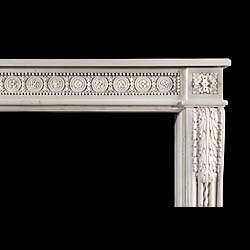 A French Statuary Marble Fireplace Surround