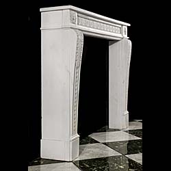 A French Statuary Marble Fireplace Surround