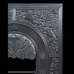 A rare cast iron Antique Stove Front designed by Thomas Jeckyll