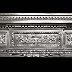 A Large Victorian Cast Iron Fire Surround