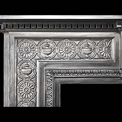 A Large Victorian Cast Iron Fire Surround