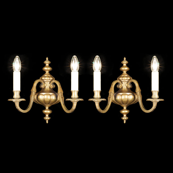 A pair Louis XVI style wall lights 