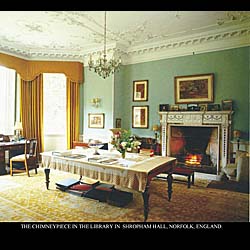 A Georgian Style Inlaid Marble Chimneypiece