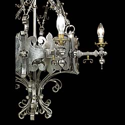 A Superb Cut Steel Gothic Revival Chandelier