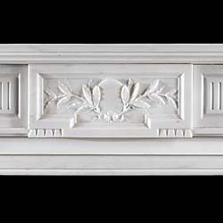 A Regency Style Statuary Marble Fireplace