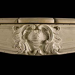 An Antique Louis XV stone chimneypiece 