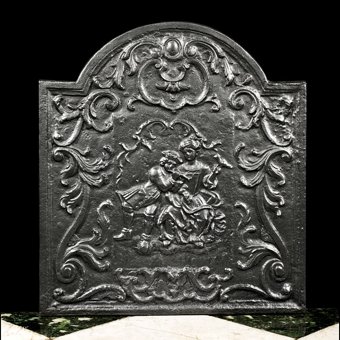 An Arched French Antique Fireback