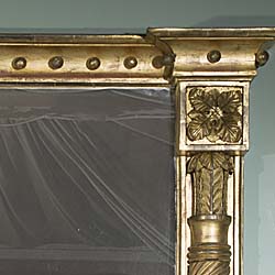 A Large Regency Giltwood Overmantel Mirror