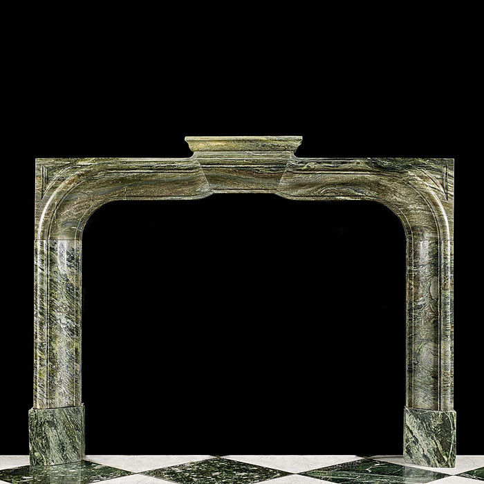 An Arts and Crafts antique marble fireplace mantel 