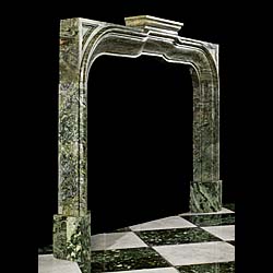 An Arts and Crafts antique marble fireplace mantel 