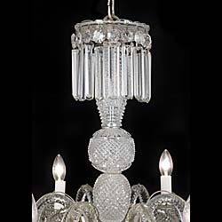 A Cut Glass Regency Style Chandelier