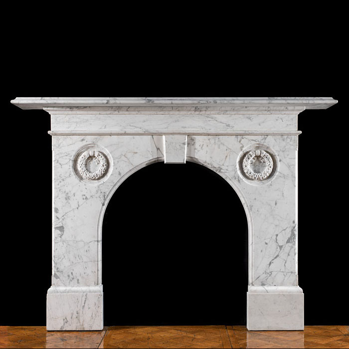 A Victorian English Marble Chimneypiece