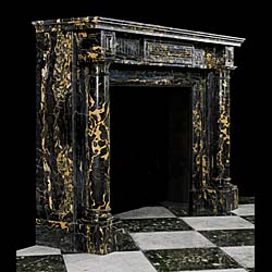  A Louis XVI Portoro Marble Chimneypiece   