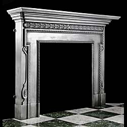 A Large Cast Iron Georgian Style Fireplace