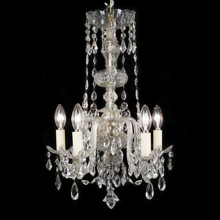 A Georgian Style Cut Glass Chandelier