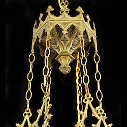  A 19th century Gothic Revival chandelier