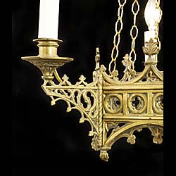  A 19th century Gothic Revival chandelier