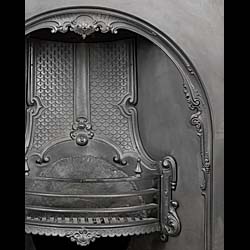 A Large Arched Victorian Fireplace Insert