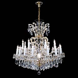 A Large Twenty Four Light Chandelier