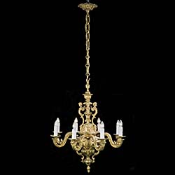 A Large Victorian Eight Branch Chandelier