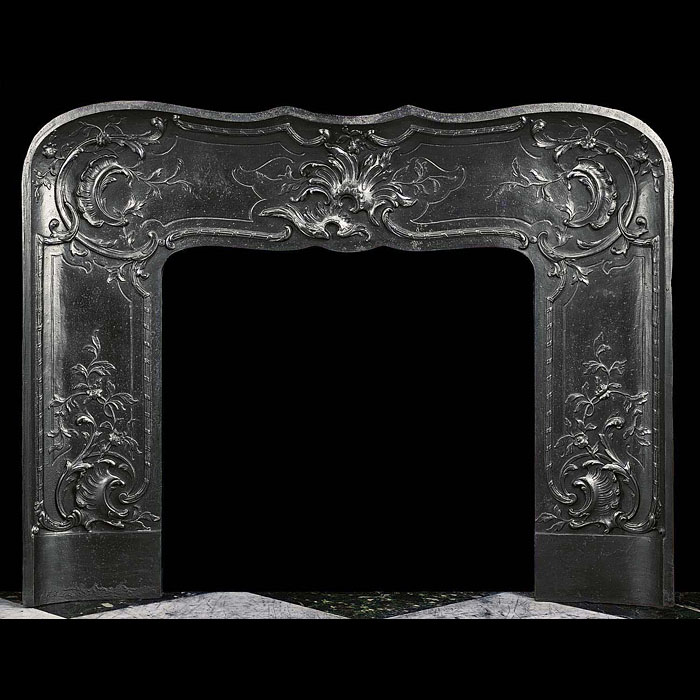  Foliate and Floral cast iron Louis XVI Fireplace Insert   