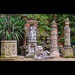  A 20th century reconstituted stone well head   