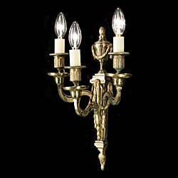 A Pair of Neoclassical Style Wall Lights